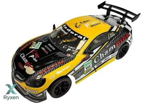 Auto Zdalnie Sterowane Sportowe 2.4GHz Żółte LEAN TOYS