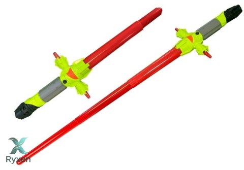 Broń Kosmiczna Miecz Maska Światło Zielona LEAN TOYS