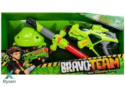 Broń Kosmiczna Miecz Maska Światło Zielona LEAN TOYS