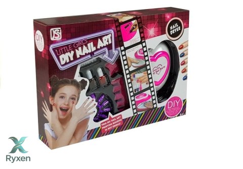 Dziecięcy Zestaw Do Malowania Paznokci + Lampa LEAN TOYS
