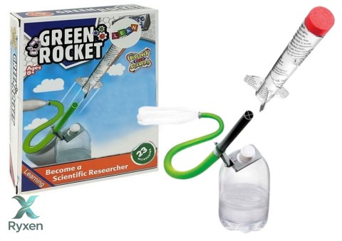 Edukacyjna Rakieta na Sprężone Powietrze DIY Zestaw Naukowy 25m Lotu LEAN TOYS