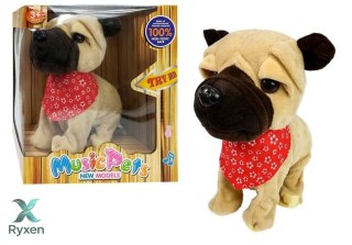 Interaktywny Piesek Szczeka Rusza Ogonkiem Sensory LEAN TOYS