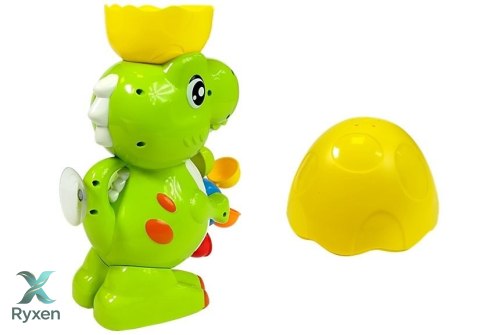 Kąpielowy Dinozaur Młynek Tryskający Wodą LEAN TOYS