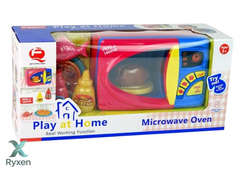Kuchenka Mikrofalowa Akcesoria Pizza Kurczak Mikrofalówka Na Baterie LEAN TOYS