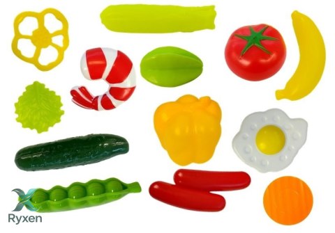 Kuchnia Dziecięca Para Światła Dźwięki Talerze Akcesoria Różowa 65 el. LEAN TOYS