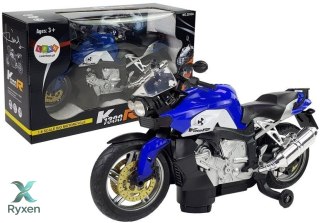 Motocykl na Baterie Niebieski LEAN TOYS