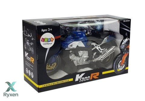Motocykl na Baterie Niebieski LEAN TOYS