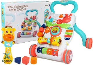 Pchacz Edukacyjny dla Niemowlęcia z Interaktywnym Mikrofonem LEAN TOYS