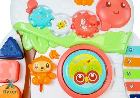 Pchacz Edukacyjny dla Niemowlęcia z Interaktywnym Mikrofonem LEAN TOYS