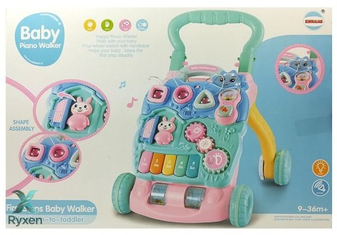 Pchacz Edukacyjny dla Niemowlęcia z Pianinkiem LEAN TOYS
