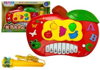 Pianinko Elektroniczne Jabłko - Połącz z telefonem LEAN TOYS