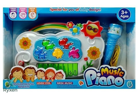 Pianinko Elektroniczne Kwiatki Połącz z Telefonem LEAN TOYS