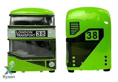 Piętrowy Autobus Napęd Naciągowy 4 Kolorów LEAN TOYS