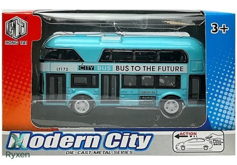 Piętrowy Autobus Napęd Naciągowy 4 Kolorów LEAN TOYS