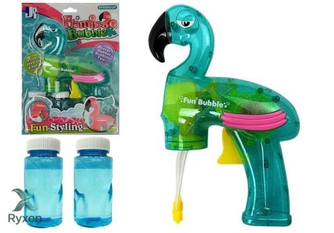 Pistolet do baniek mydlanych flaming niebieski LEAN TOYS