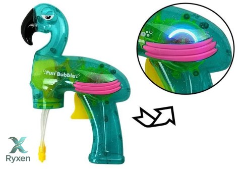 Pistolet do baniek mydlanych flaming niebieski LEAN TOYS