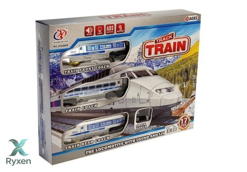 Pociąg Kolejka na Baterie ze Światłami i Dźwiękiem LEAN TOYS