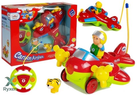 Samolot z Pilotem Zdalnie Sterowany kierownicą LEAN TOYS