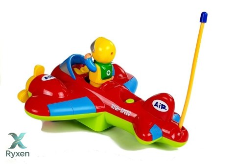Samolot z Pilotem Zdalnie Sterowany kierownicą LEAN TOYS