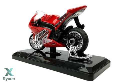 Sportowy Motocykl z Dźwiękami 1:18 4 Kolory LEAN TOYS