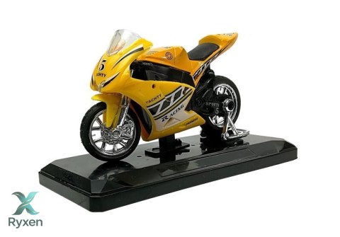 Sportowy Motocykl z Dźwiękami 1:18 4 Kolory LEAN TOYS