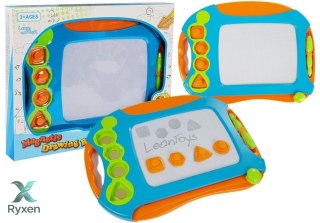 Tablica Znikopis z Pieczątkami Na Magnes LEAN TOYS