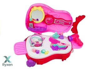 Toaletka w Walizce na Kółkach Skrzypce Lusterko LEAN TOYS