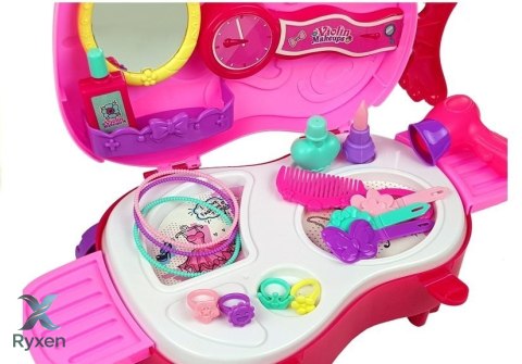 Toaletka w Walizce na Kółkach Skrzypce Lusterko LEAN TOYS