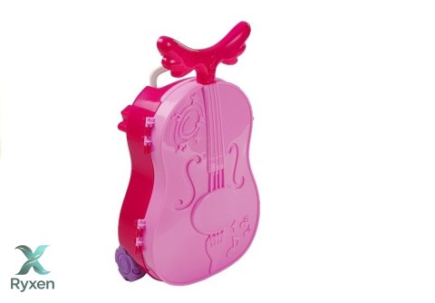 Toaletka w Walizce na Kółkach Skrzypce Lusterko LEAN TOYS