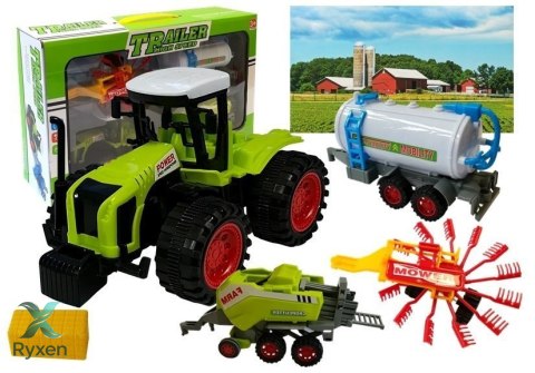 Zestaw Autek Farmerskich Zgrabiarka Prasa LEAN TOYS