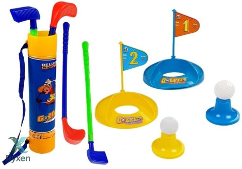 Zestaw Do Gry W Golfa Dla Dzieci Kije Dołki Z Chorągiewkami Piłki LEAN TOYS