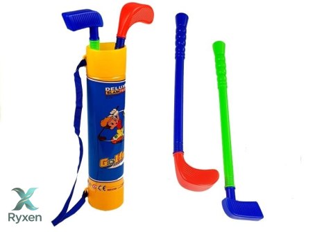 Zestaw Do Gry W Golfa Dla Dzieci Kije Dołki Z Chorągiewkami Piłki LEAN TOYS