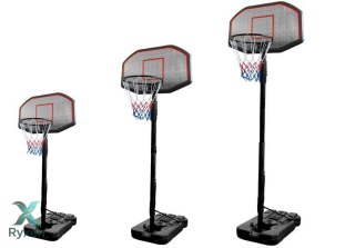 Zestaw Do Koszykówki Wolnostojący Regulowany Stojak Kosz 200-300 cm LEAN SPORT