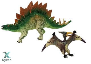Zestaw Figurek Dinozaur Stegosaurus , Pteranodon LEAN TOYS
