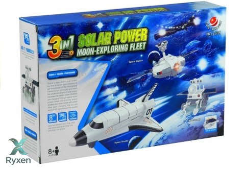 Zestaw Kreatywny Kosmiczny Solarny 3w1 Łazik DIY LEAN TOYS