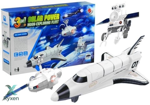 Zestaw Kreatywny Kosmiczny Solarny 3w1 Łazik DIY LEAN TOYS