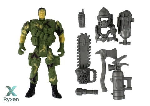 Zestaw Militarny Helikopter Wojskowy Wóz Bojowy Wieża Kontrolna Żołnierz LEAN TOYS