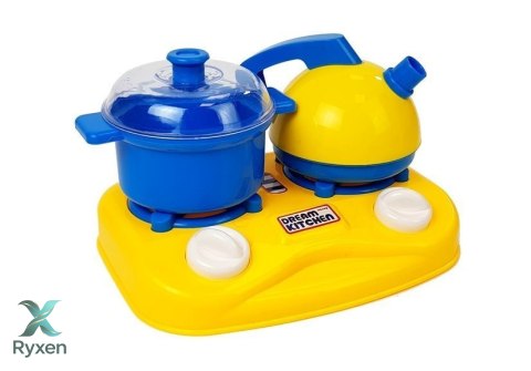 Zestaw Naczyń Plastikowych Mały Kucharz Garnki LEAN TOYS