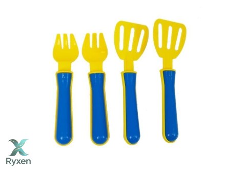 Zestaw Naczyń Plastikowych Mały Kucharz Garnki LEAN TOYS
