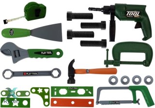 Zestaw Narzędzi dla Majsterkowicza w Walizce Zielony LEAN TOYS