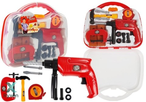 Zestaw Narzędzi w Walizce Wiertarka Śruby LEAN TOYS