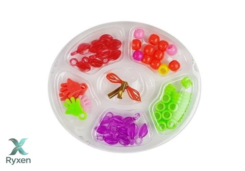 Zestaw Piękności w Walizce Wałki Klapki Koraliki LEAN TOYS