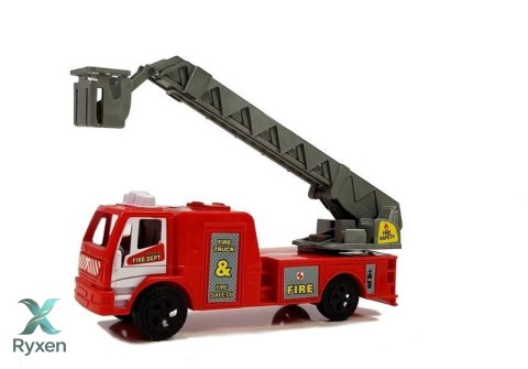Zestaw Pojazdów Straż Pożarna Helikopter Motor Światło Dźwięki LEAN TOYS