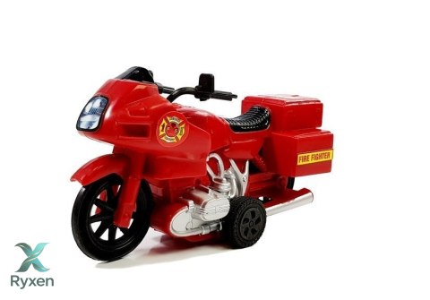 Zestaw Pojazdów Straż Pożarna Helikopter Motor Światło Dźwięki LEAN TOYS