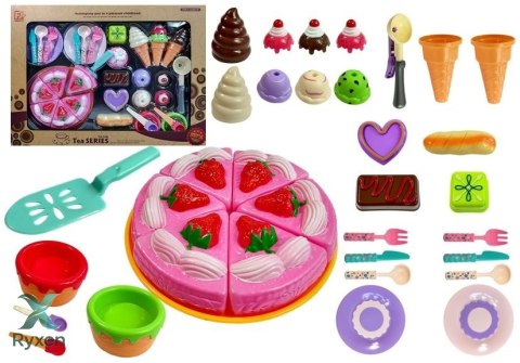 Zestaw Słodkości do Zabawy w Cukiernię Ciasto Lody LEAN TOYS