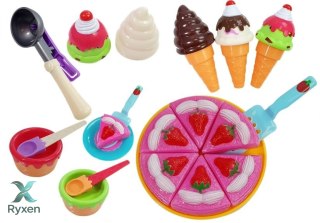 Zestaw Słodyczy Desery Lody Ciasteczka Akcesoria LEAN TOYS