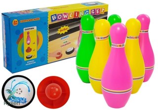 Zestaw Gra Zręcznościowa Kręgle Ze Światłami Krążki Dla Dzieci Kolorowe LEAN TOYS
