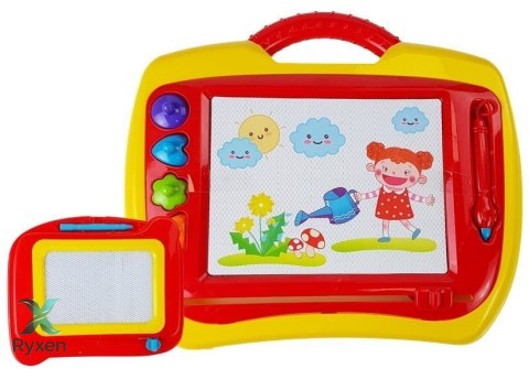 Znikopis Zestaw 2 sztuki Czerwono-Żółty LEAN TOYS