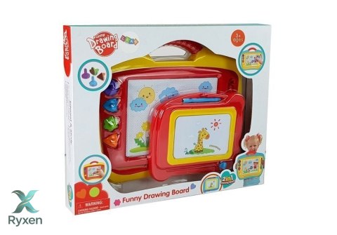 Znikopis Zestaw 2 sztuki Czerwono-Żółty LEAN TOYS