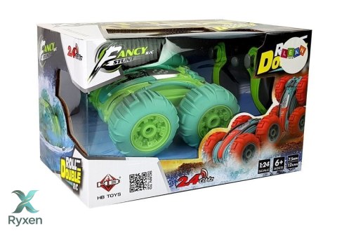 Amfibia Dwustronna Zdalnie Sterowana Zielona 1:24 LEAN TOYS